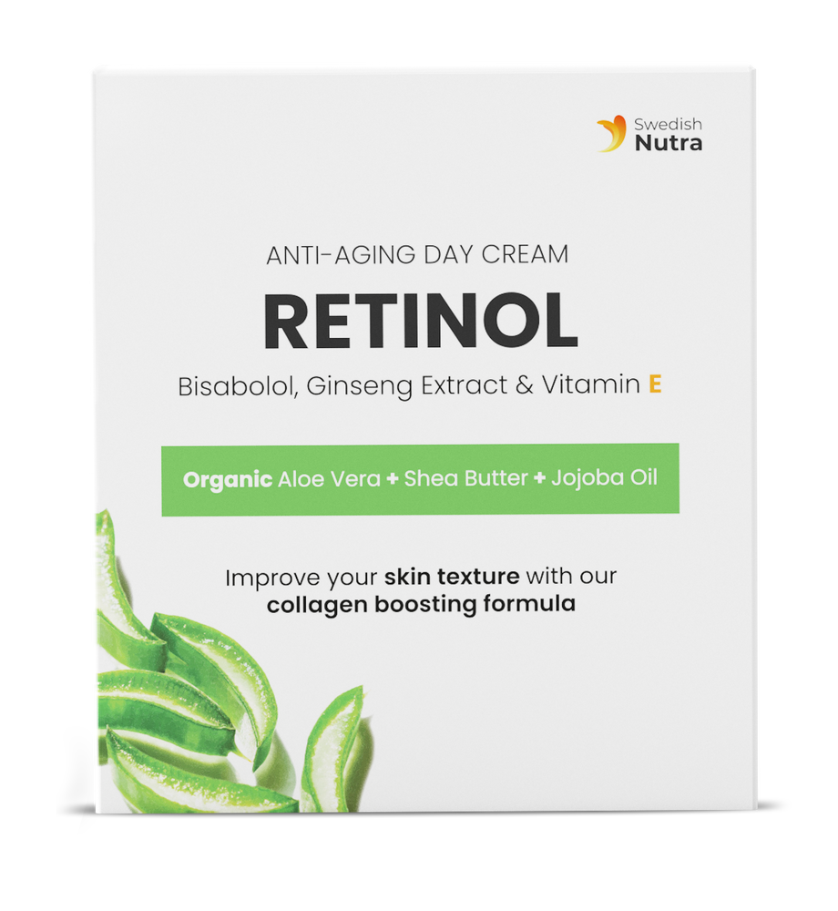 Crema Giorno con Retinolo, Acido Ialuronico e Collagene 50 ml <tc>Swedish Nutra</tc>