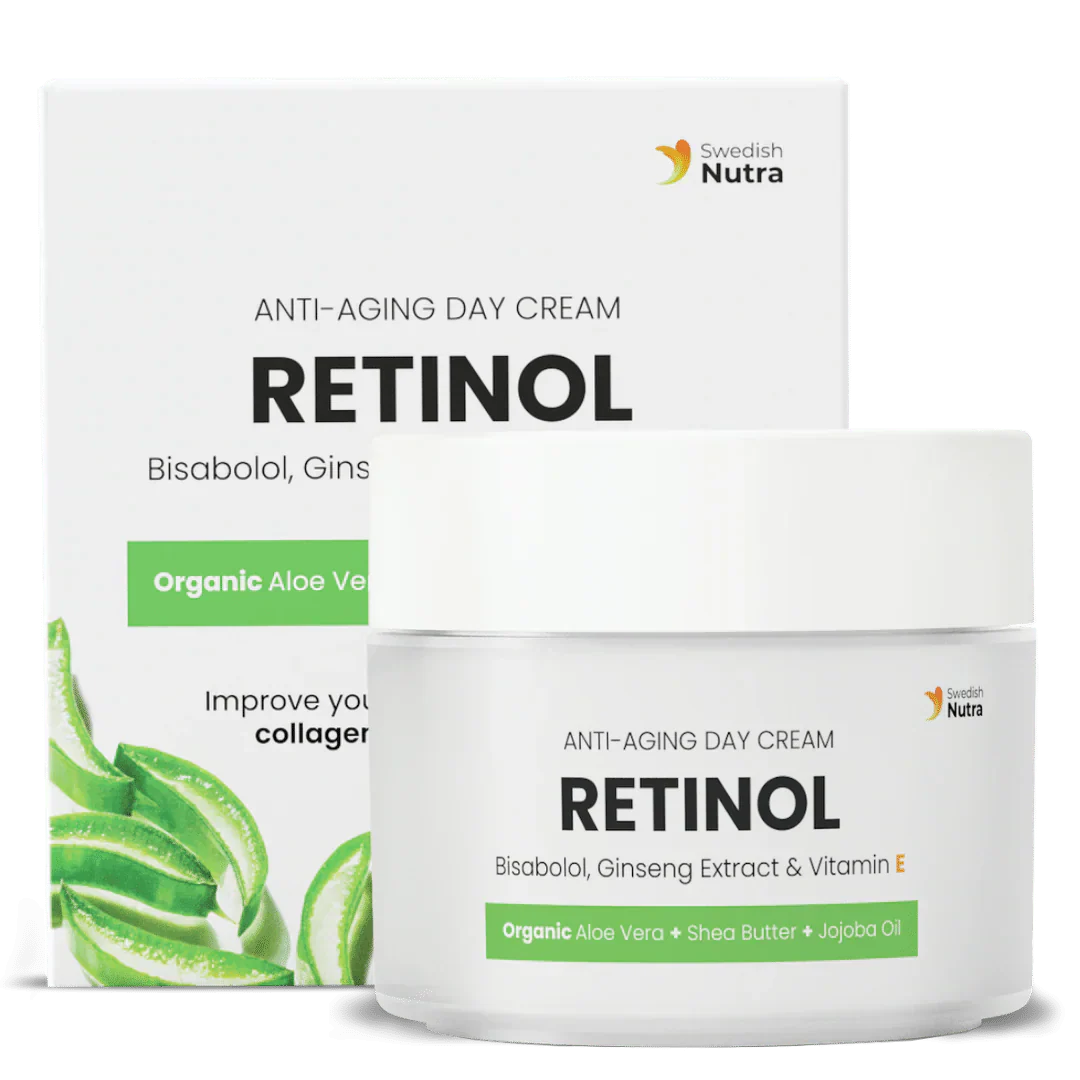 Crema Giorno con Retinolo, Acido Ialuronico e Collagene 50 ml <tc>Swedish Nutra</tc>