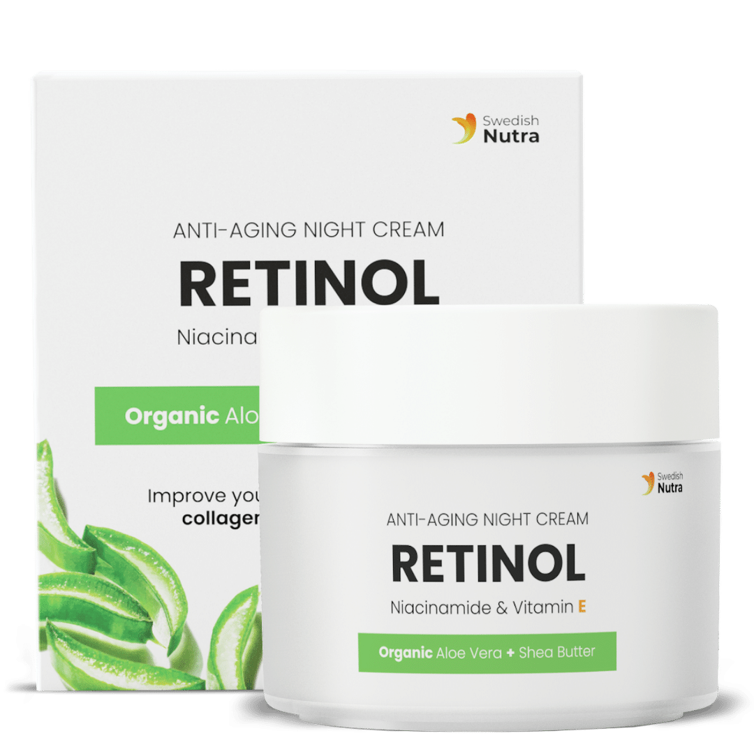 Crema notte con Retinolo, Acido Ialuronico e Collagene 50 ml <tc>Swedish Nutra</tc>
