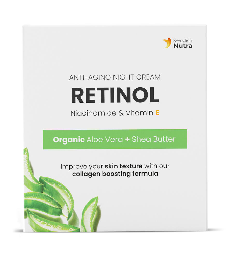 Crema notte con Retinolo, Acido Ialuronico e Collagene 50 ml <tc>Swedish Nutra</tc>