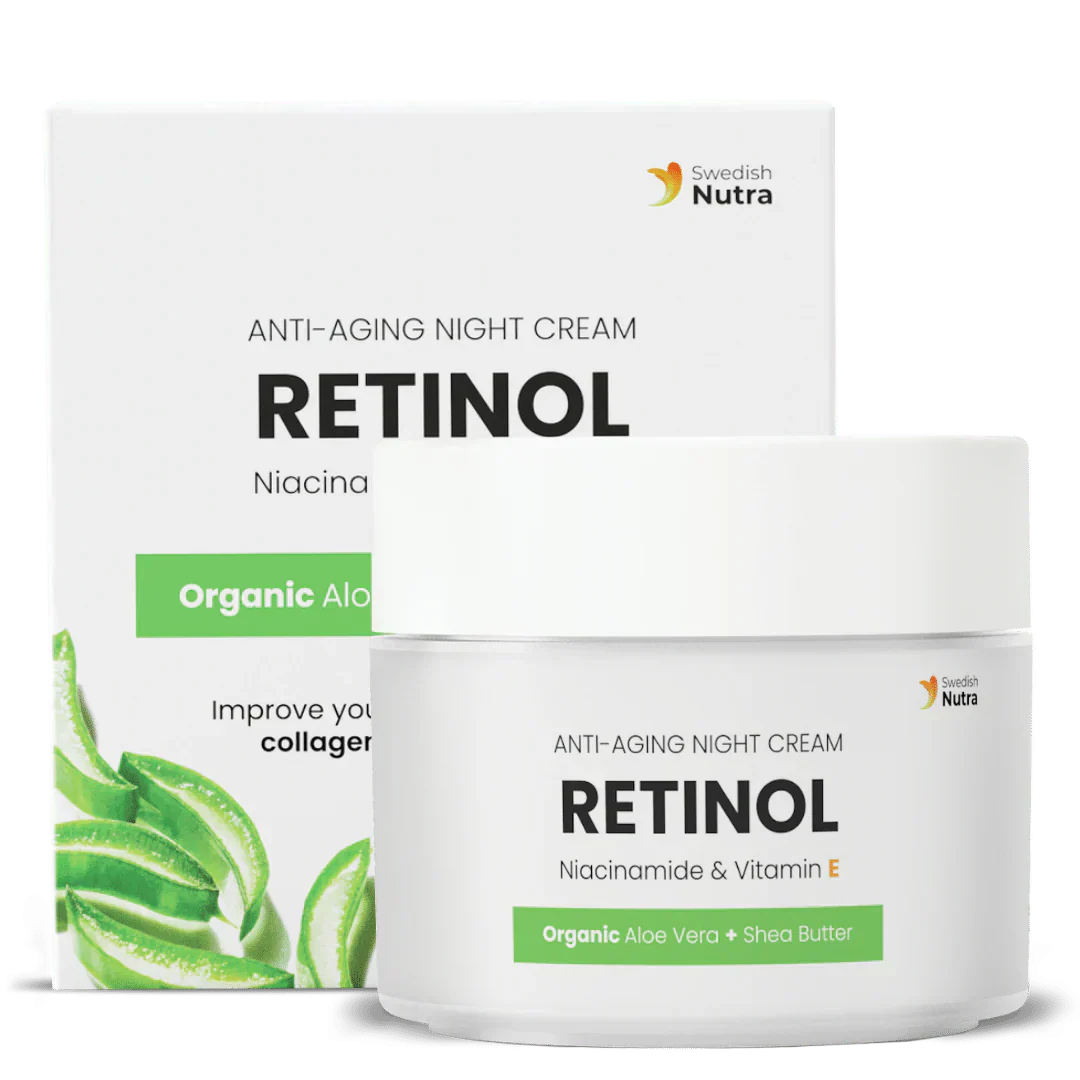 Crema notte con Retinolo, Acido Ialuronico e Collagene 50 ml <tc>Swedish Nutra</tc>