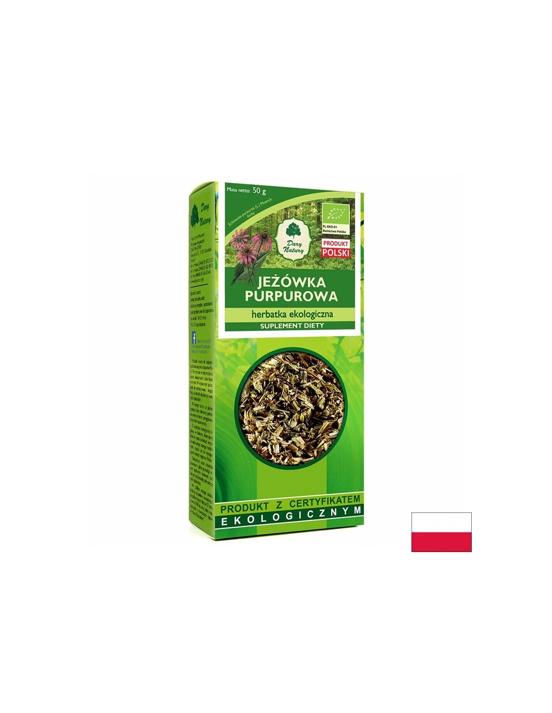 Tisana biologica all'echinacea, 50 g <tc>Dary Natury</tc>