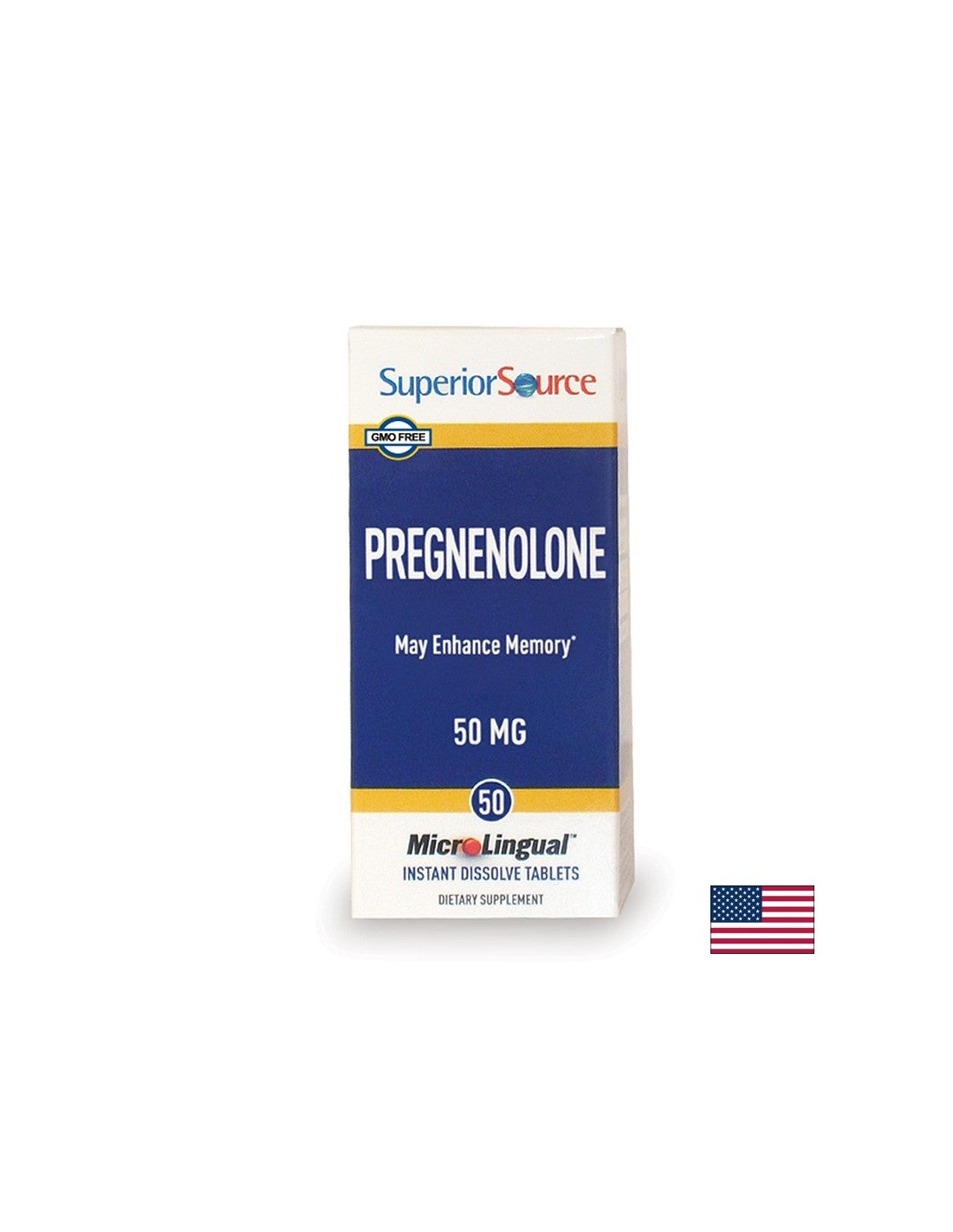 Memoria e concentrazione - Pregnenolone, 50 mg x 50 compresse sublinguali <tc>Superior Source</tc>