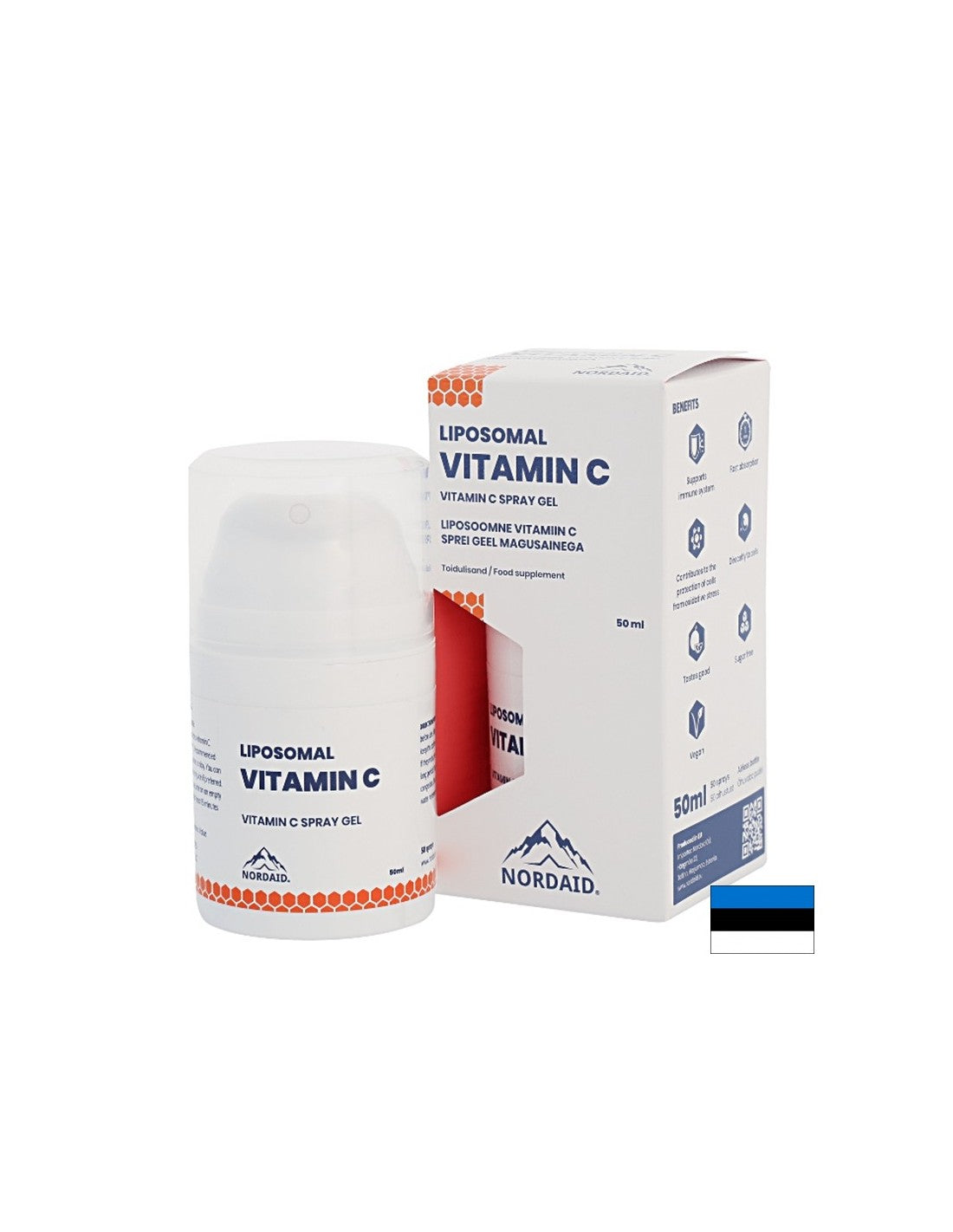 Immunity - Vitamina C liposomiale - spray-gel orale al gusto di mango, 50 ml <tc>Nordaid</tc>