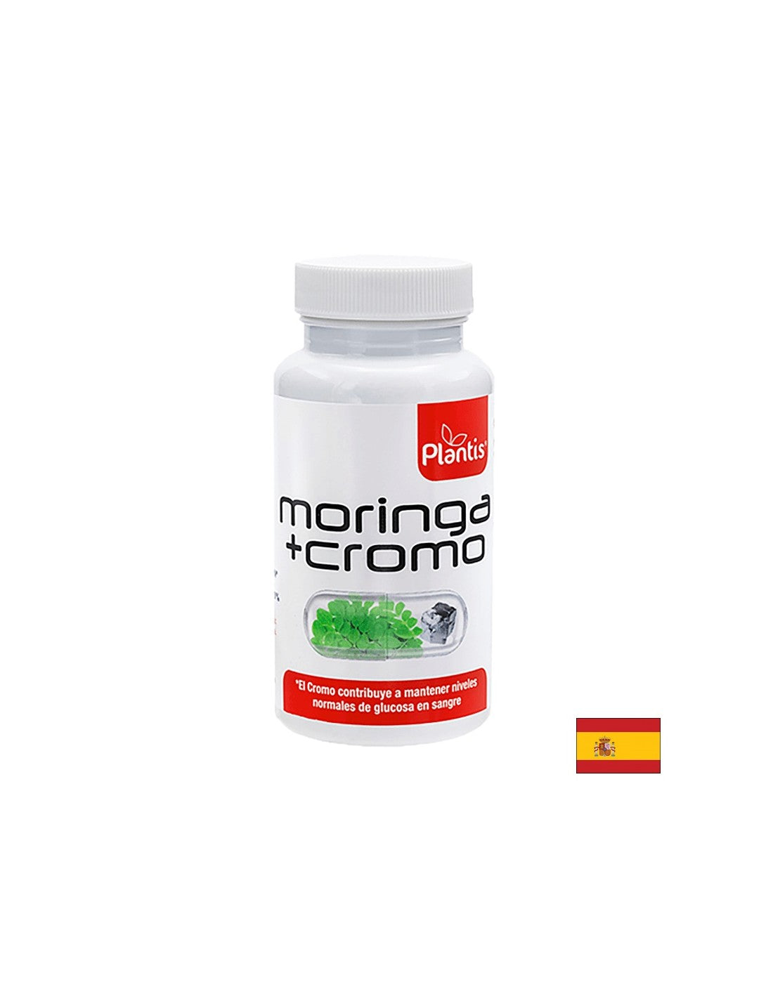 Perdita di peso e controllo dell'appetito - Moringa 500 mg & cromo 40 µg - Moringa + Cromo Plantis®, 60 capsule