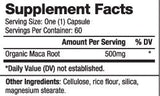MACA Biologico 500 mg/60 Caps