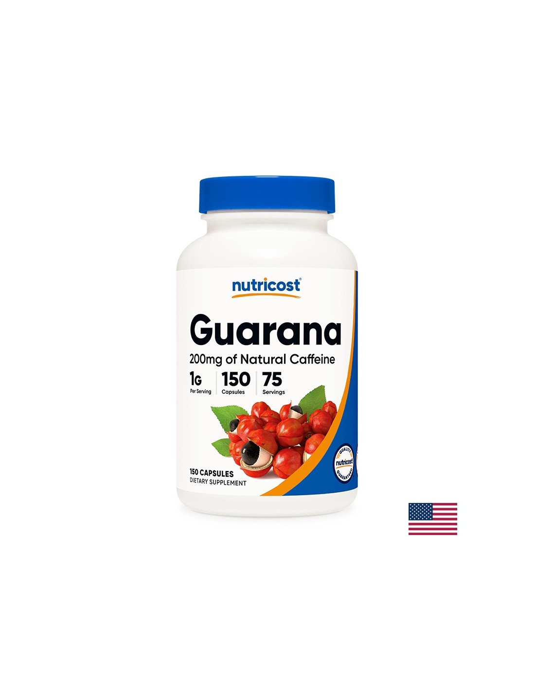 Riduzione del peso - Guaranà, 500 mg/150 capsule <tc>Nutricost</tc>