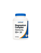 Funzione nervosa e muscolare - Complesso di magnesio, 500 mg x 240 capsule <tc>Nutricost</tc>