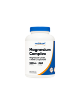 Funzione nervosa e muscolare - Complesso di magnesio, 500 mg x 240 capsule <tc>Nutricost</tc>