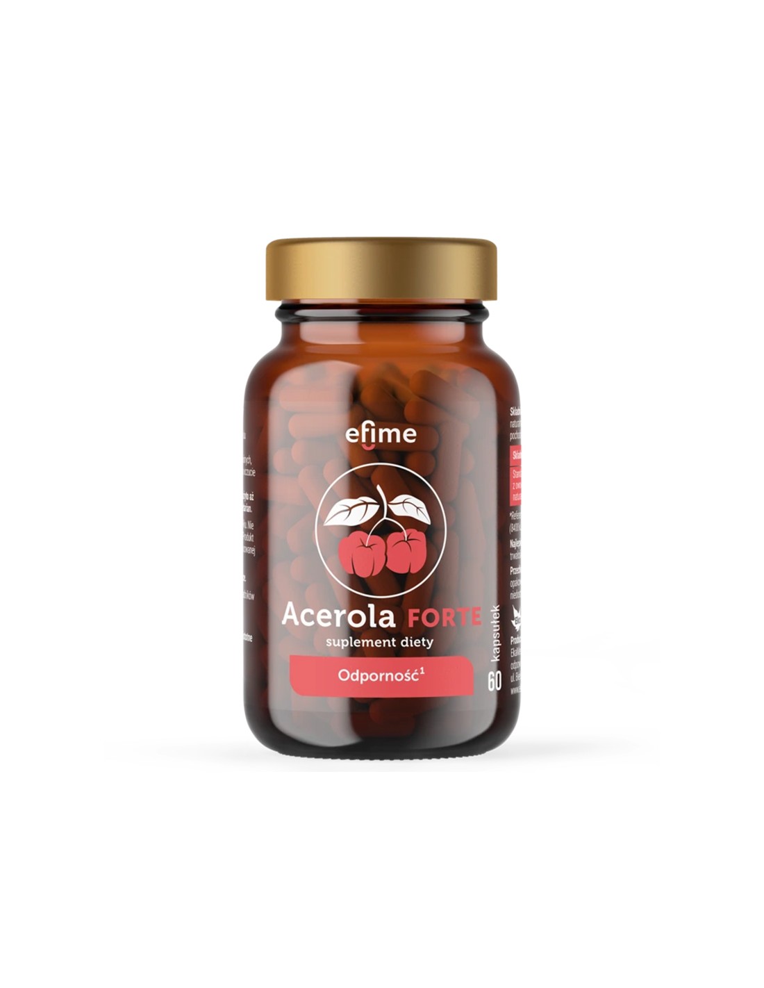 Immunità - Acerola FORTE Efime (fonte naturale di vitamina C), 500 mg x 60 capsule