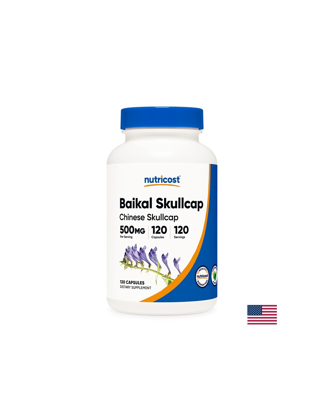 Rilassamento ed energia - Slemnik Baikal, 500 mg x 120 capsule <tc>Nutricost</tc>