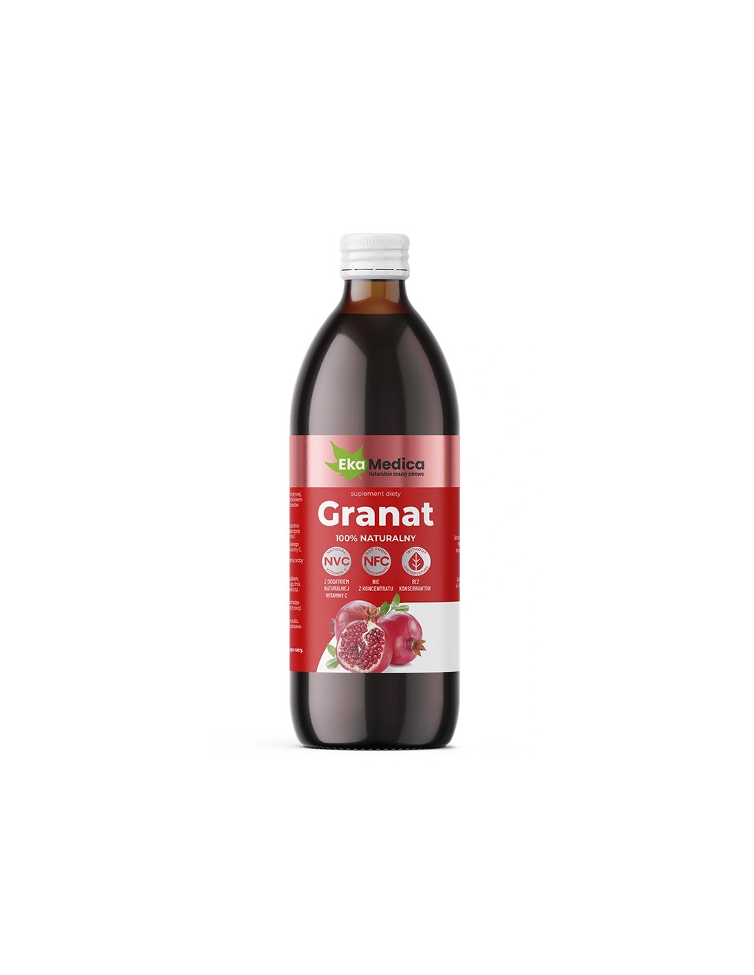 Succo di melograno con camu-camu e vitamina C naturale - Tonico antiossidante ed energetico, 500 ml, 10 o 20 dosi