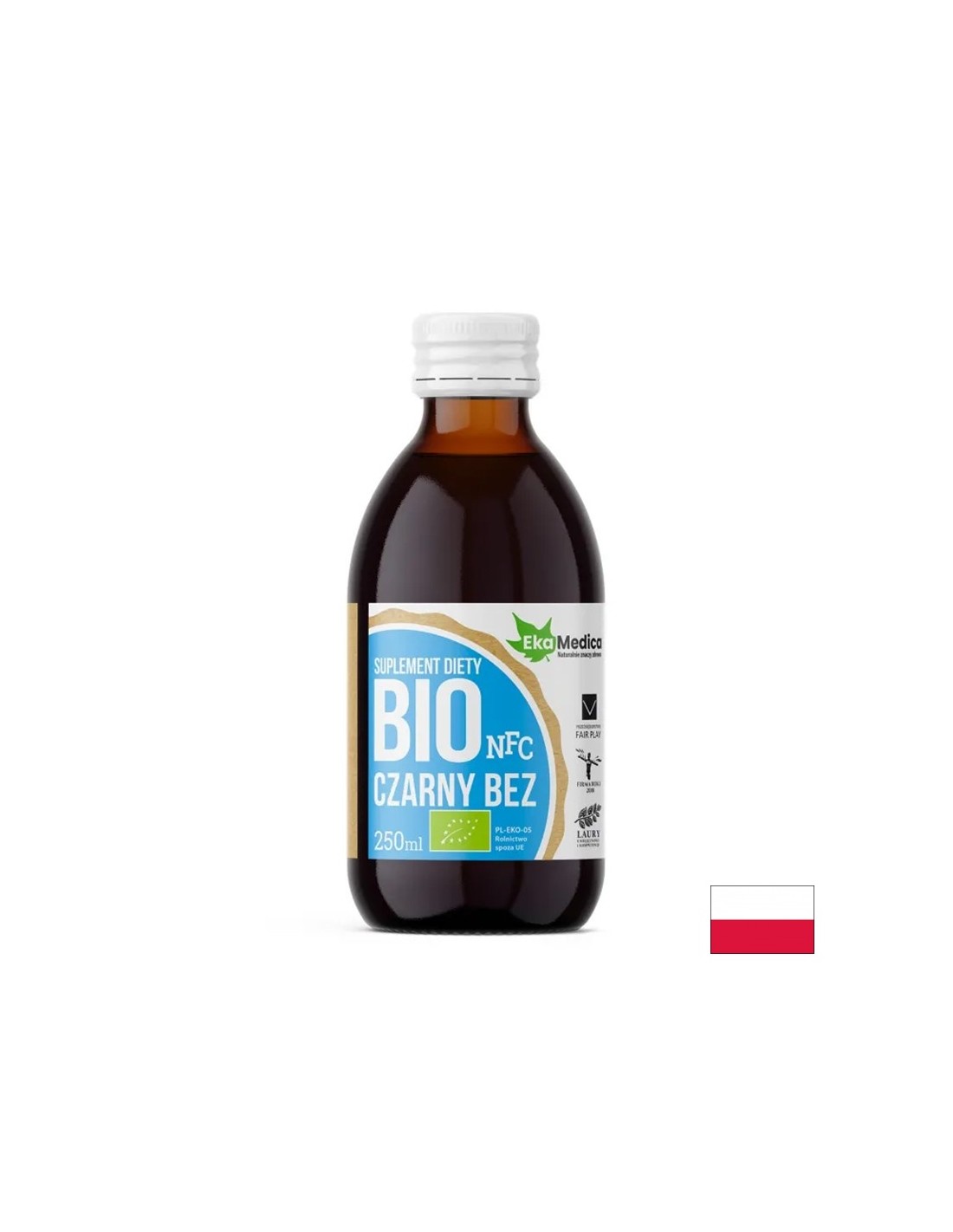 Succo di sambuco biologico con camu camu e vitamina C naturale - Sistema immunitario e respiratorio, 500 ml, 10 o 20 dosi