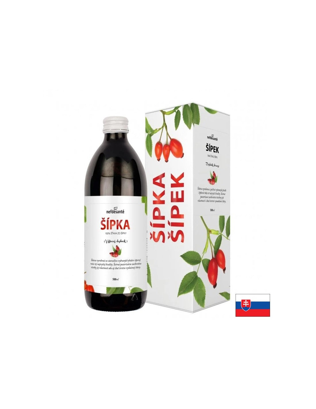 Succo di rosa canina – salute del cuore e del sistema immunitario, 500 ml, 10 dosi