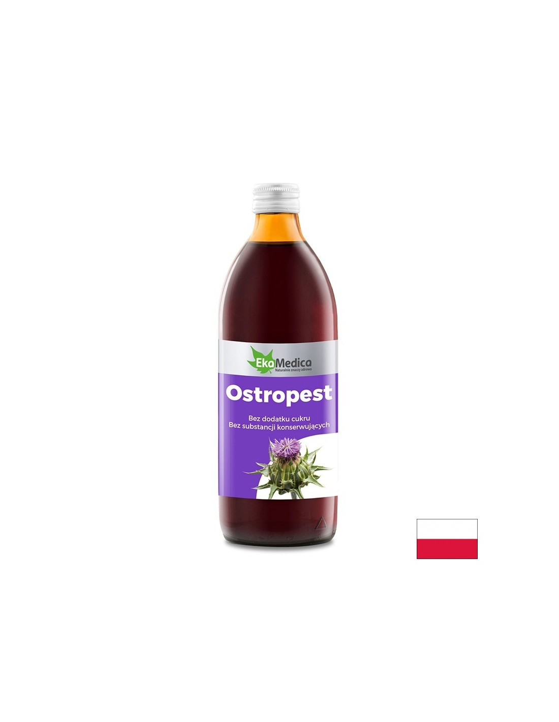 Cura del fegato - Cardo mariano, sciroppo 500 ml EkaMedica