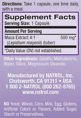 Maca 500mg./60 capsule.