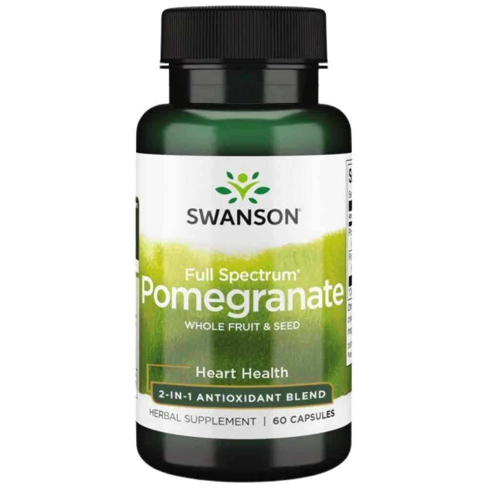Spettro completo Melograno Frutta e seme intero 60 Capsule