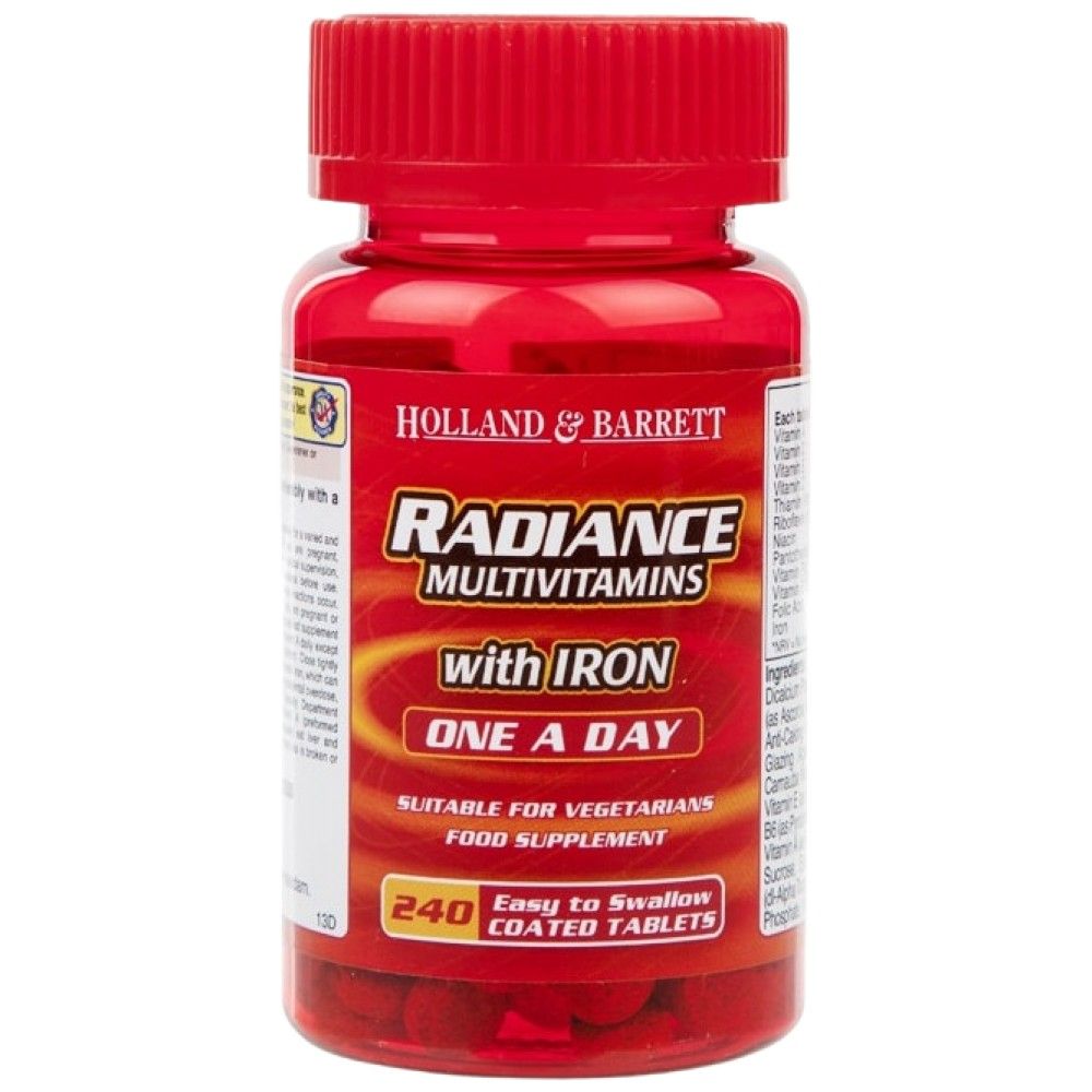 Radiance Multivitamins & Iron | Uno al giorno - 240 compresse