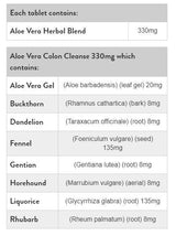 Aloe Vera Colon Cleanse 330 mg - 120 compresse