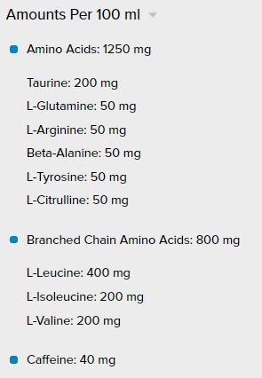 Amino Energia + Elettroliti/250 ml