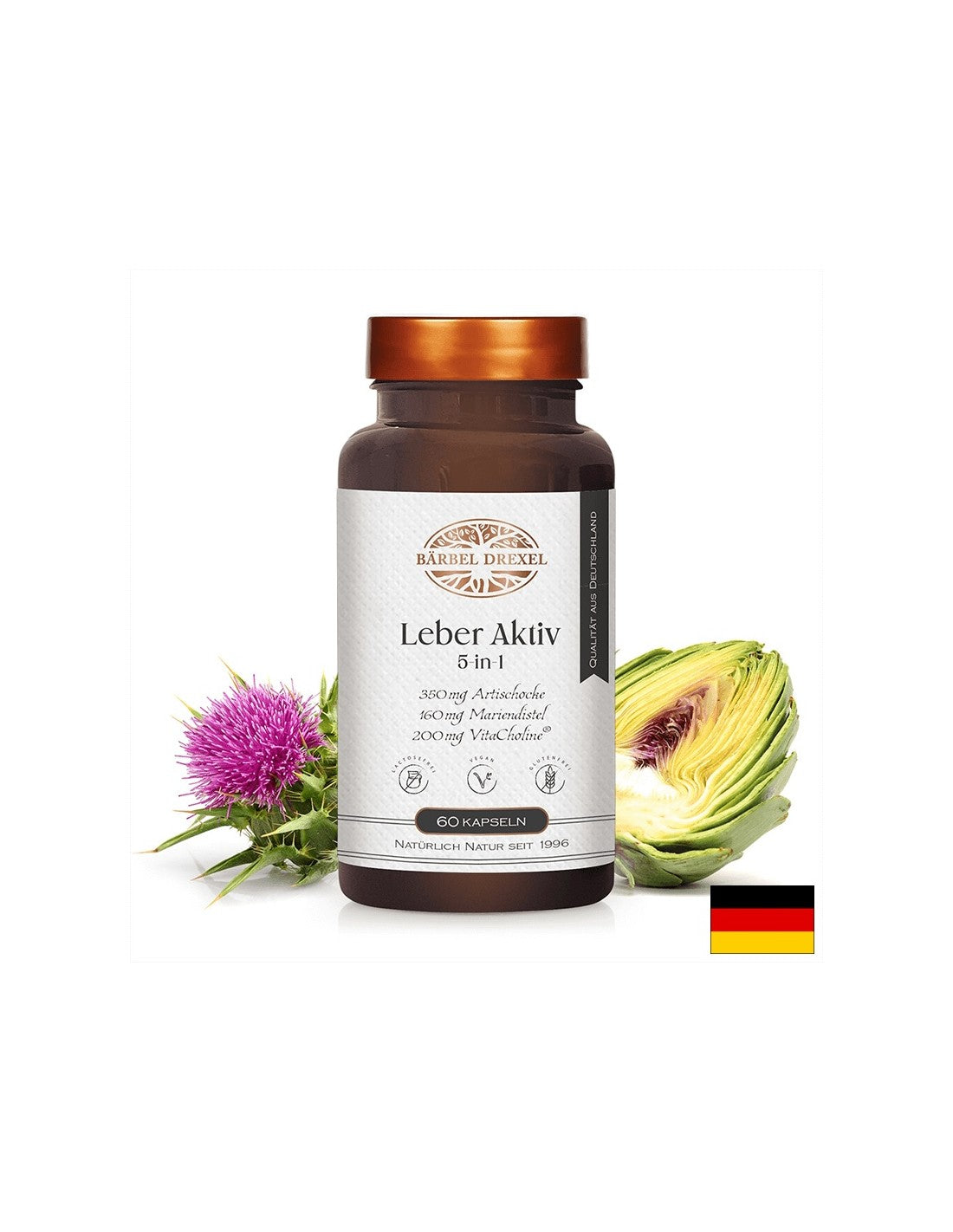 Fegato e Cistifellea - Formula disintossicante con erbe, vitamine e minerali, 60 capsule
