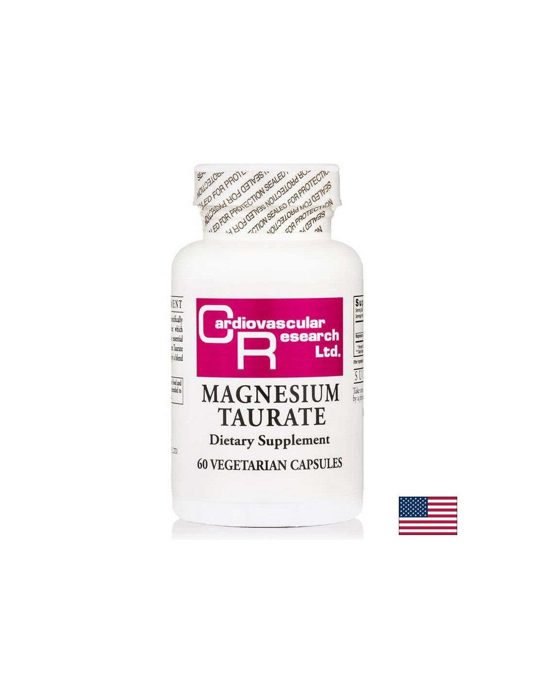 Magnesio (taurato) - Sistema nervoso, funzione cardiovascolare, salute muscolare, 60 capsule