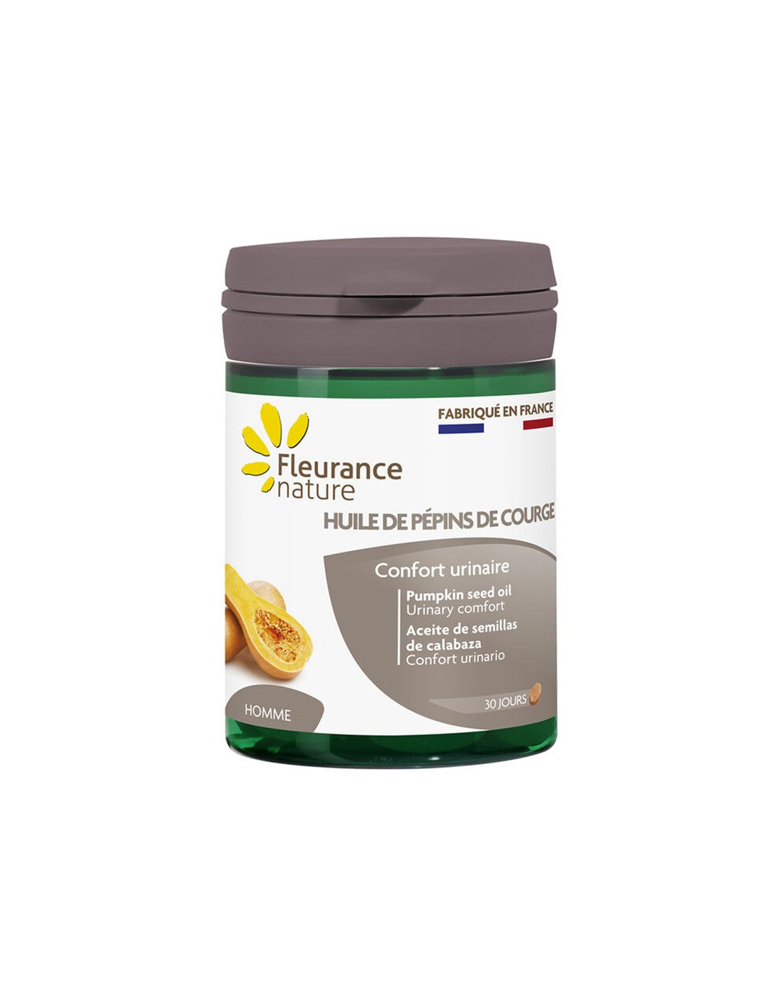 Prostata e vie urinarie - Olio di semi di zucca, 60 capsule softgel Fleurance Nature