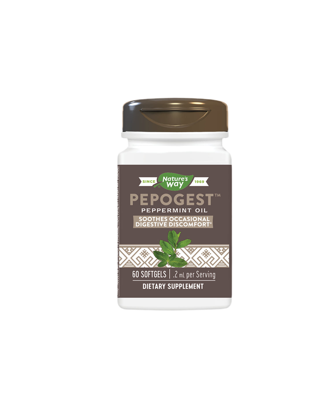 Olio di menta piperita - Per il comfort dello stomaco, 60 capsule softgel