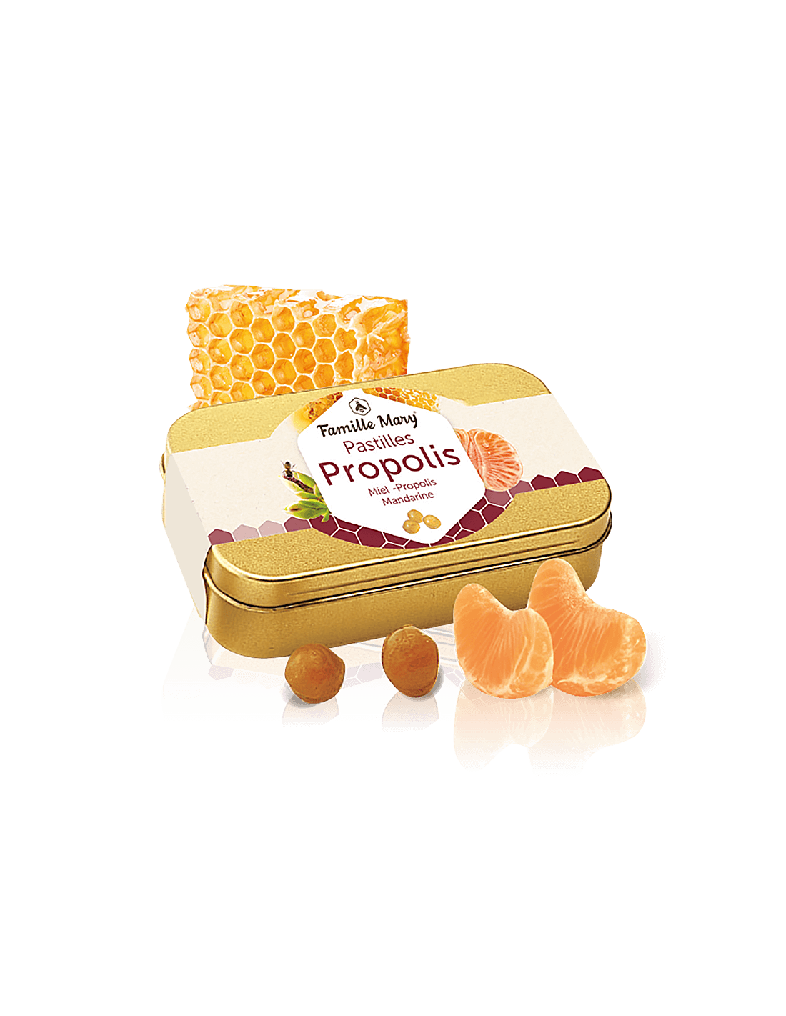 Lecca lecca al miele e propoli, gusto mandarino, 60 g