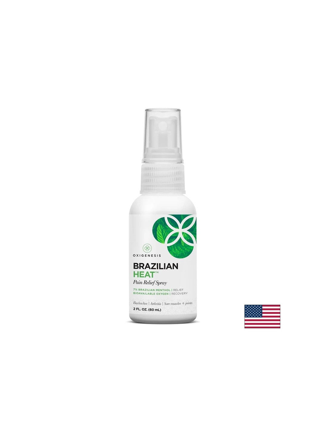 Spray antidolorifico per muscoli e articolazioni - Con mentolo brasiliano, alghe e MSM, 60 ml
