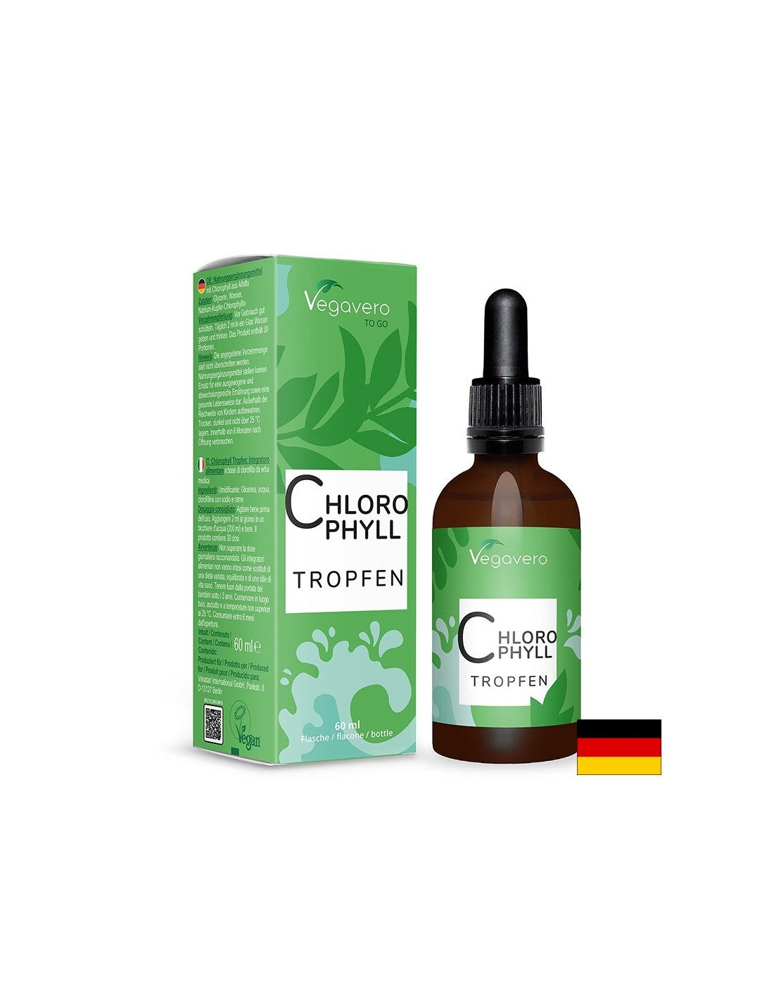 Detossinante, deodorante naturale - Clorofilla, gocce, 60 ml