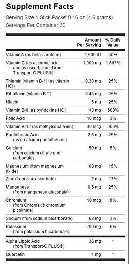 Ultra 1.000 mg di energia C con elettroliti 30 pacchetti