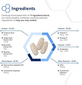 Complesso articolare con glucosamina, condroitina, MSM e manganese - 180 compresse (6 mesi di assunzione)