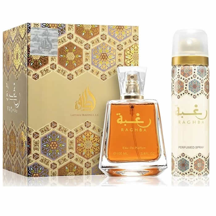 <tc>LATTAFA</tc> RAGHBA EAU DE PARFUM SPRAY 100ML + RAGHBA SPRAY PROFUMATO 50ML