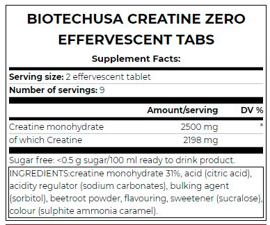 Schede Effervescenti Creatina Zero/18