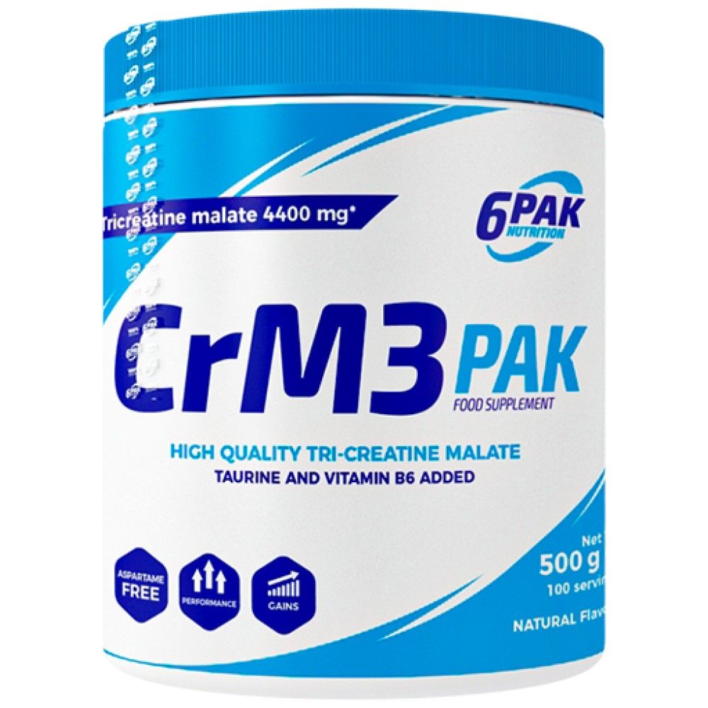 CRM3 Pak (tri -creatina malato + taurina) - 500 grammi