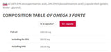 Omega 3 Forte 1000 mg | 60% EPA DHA - 60 capsule gel