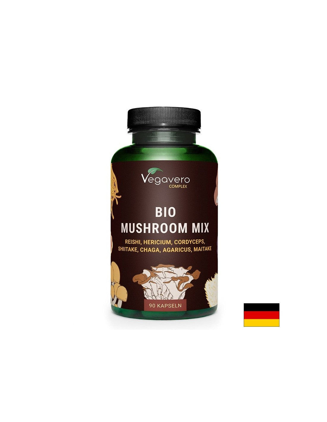Complesso di 7 funghi per un'immunità forte, 90 capsule