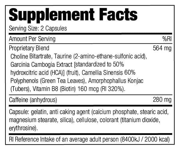 7 Phenyl Stack - 100 capsule