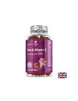 Anemia - Ferro 7 mg + Vitamina C 10 mg (per bambini), 120 compresse gelatina, gusto frutti di bosco