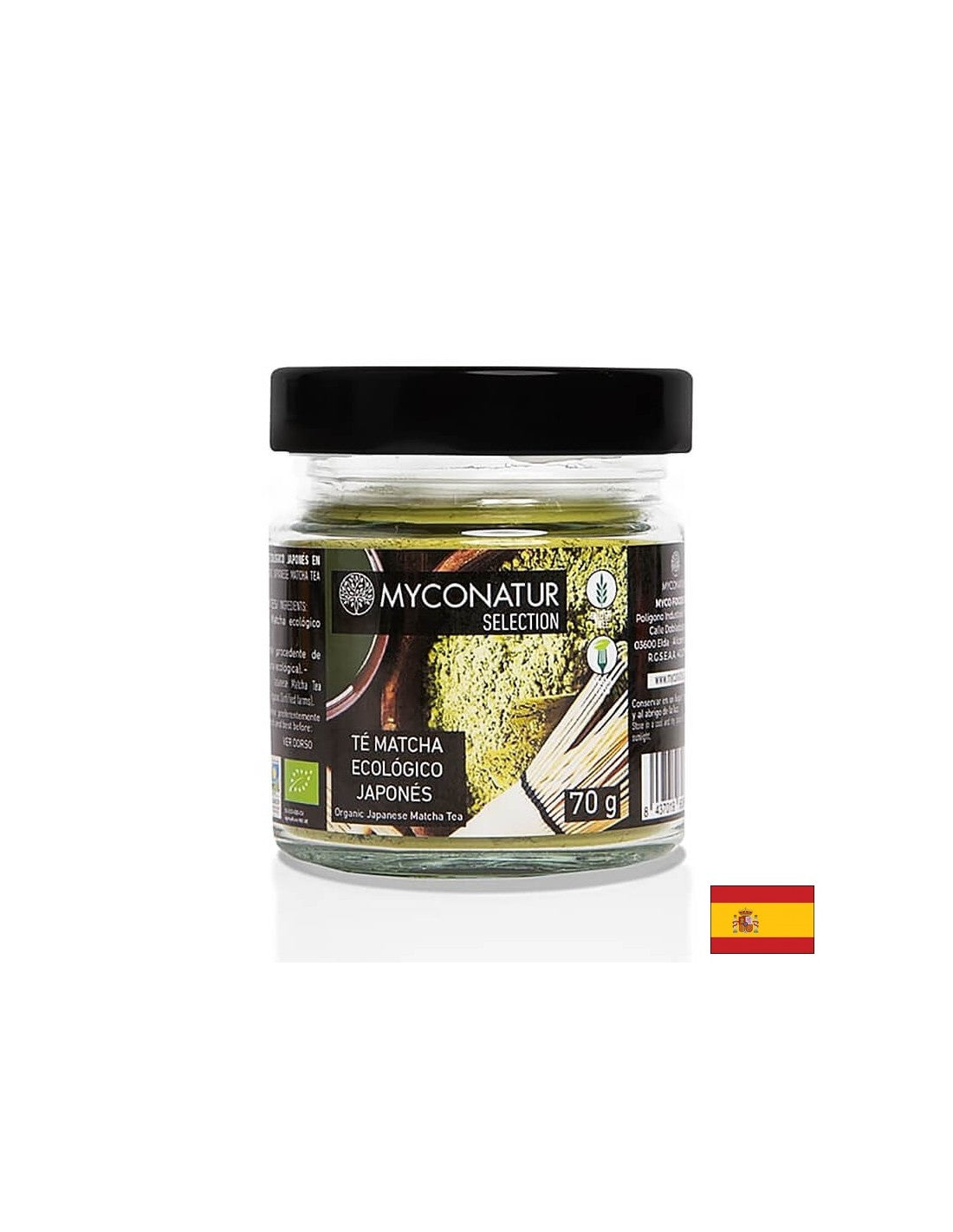 Matcha biologico (tè verde macinato finemente) in polvere, 70 g