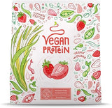 Strawberry in polvere proteica vegana - 600 g realizzati in Germania - alfa alfa