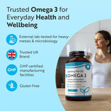 Omega 3 2000 mg /EPA 660 mg, DHA 440 mg/Olio di pesce puro /240 capsule, 120 dosi/ <tc>Nutravita</tc>