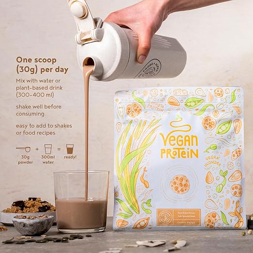 Proteina vegana - sapore di pasta per biscotti (600 g) di alfa alimenti