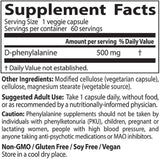 D -fenilalanina 500 mg - 60 capsule