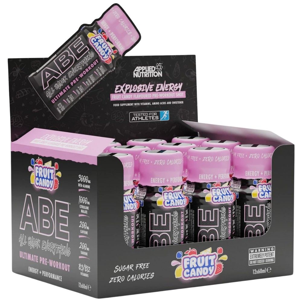 Abe Shot | Tutto nero tutto pre -allenamento - 12 x 60 ml