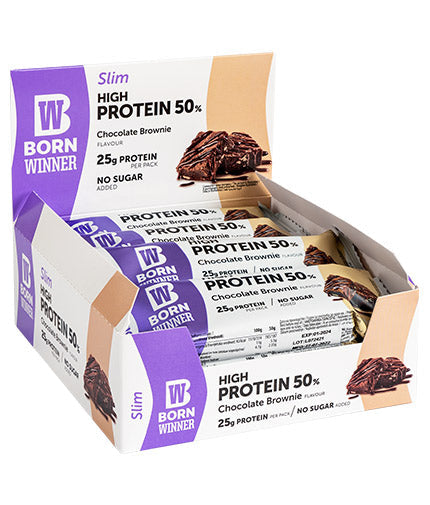 Barra proteica alta 50% slim - 12 x 50 grammi