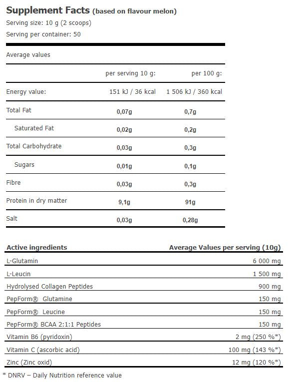 Glutammina Ultra Amino Power 0,500 kg