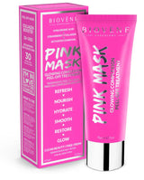 Maschera peeling idratante con carbone attivo e argilla rosa - 75 ml