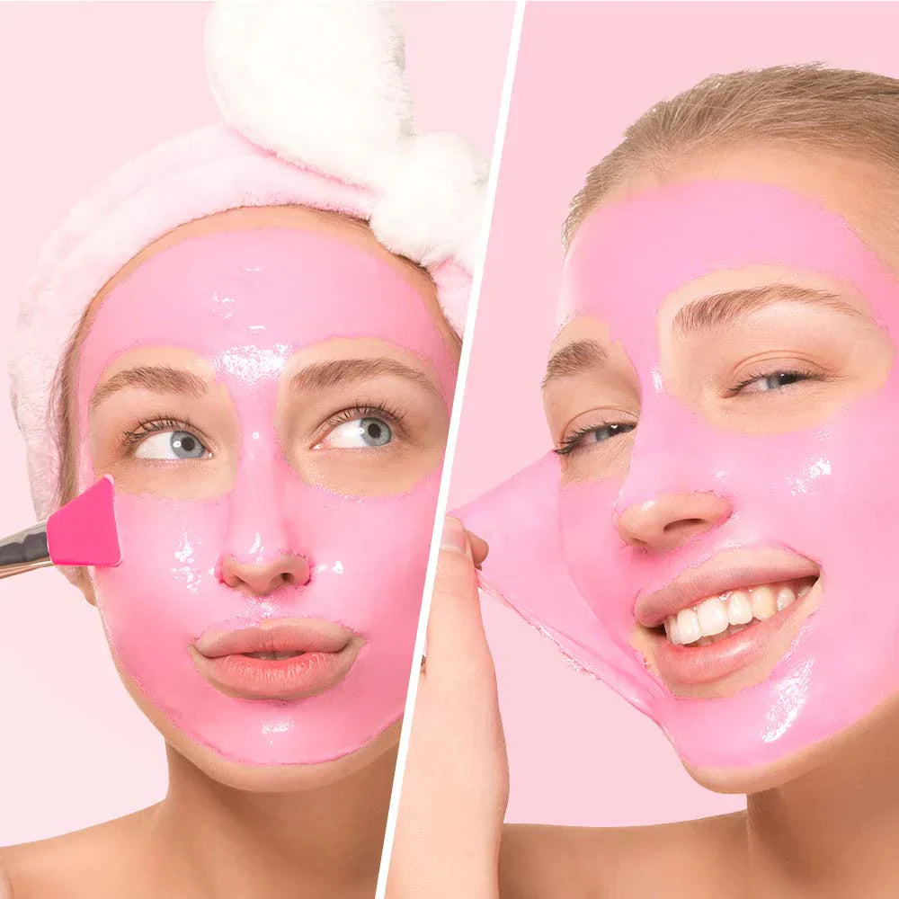 Maschera peeling idratante con carbone attivo e argilla rosa - 75 ml